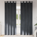 vidaXL Sötétítő függönyök 2 pcs Világosszürke 140 x 260 cm Bársony