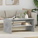 vidaXL Dohányzóasztal Beton Szürke 80 x 50 x 40 cm Faanyag