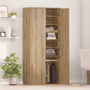vidaXL Magasító polcokkal kézműves tölgy 80 x 39 x 178 cm Faanyag