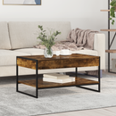 vidaXL Dohányzóasztal Füstös tölgy 80 x 50 x 40 cm Faanyag
