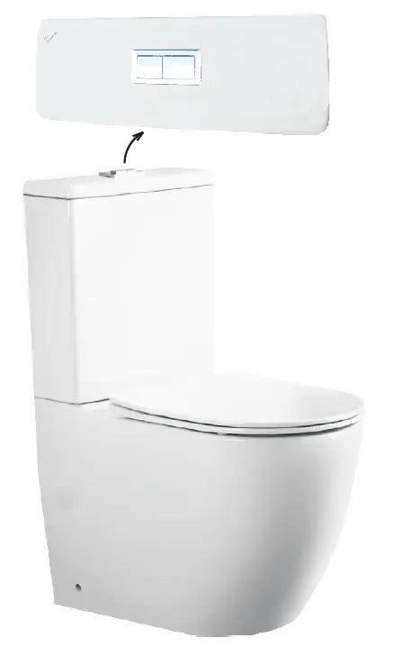 Viva ES OVAL monoblokk WC - perem nélküli - WC ülőkével komplett - mély öblítésű