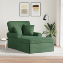 vidaXL Fotel Loungba Szoknyával 3 pcs Dzsungel zöld Bársonyos szövet
