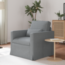 vidaXL Kanapé Világosszürke 78 x 78 x 80 cm szövet