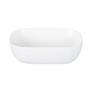 EROS SMILE 3 - PULTRA ültethető - Top Counter - porcelán mosdó - MATT FEHÉR - 46,5 x 32,5 x 13 cm