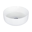 EROS SIMPLE 8 - PULTRA ültethető - Top Counter - porcelán mosdó - MATT FEHÉR - 36 x 36 x 13 cm