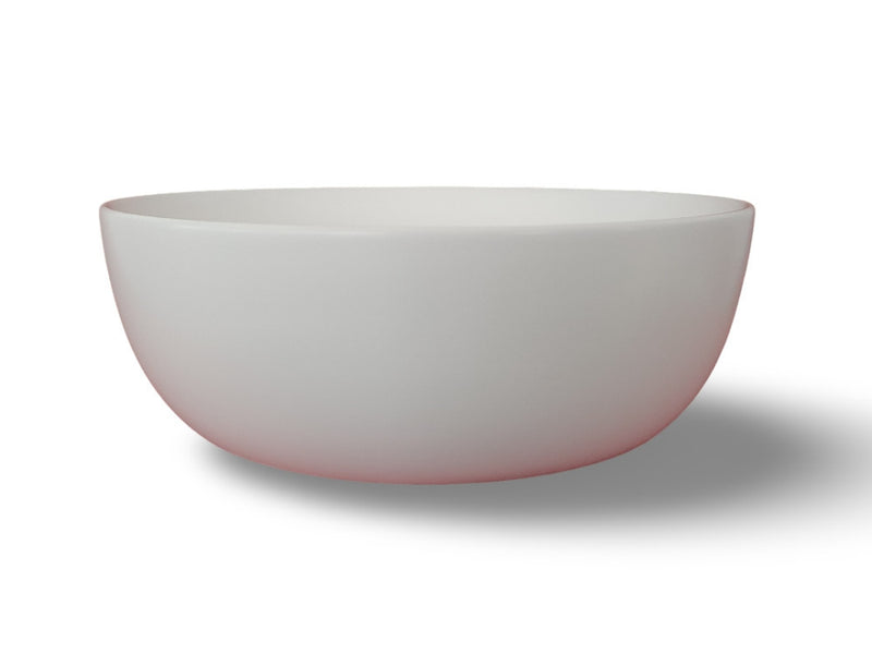 EROS RAISE - PULTRA ültethető - Top Counter - porcelán mosdó - MATT FEHÉR - O - Ø 41 cm