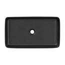 Eros SLIM 2 - PULTRA ültethető - Top Counter - porcelán mosdó - MATT FEKETE - 61 x 35 x 11 cm