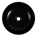 EROS RAISE - PULTRA ültethető - Top Counter - porcelán mosdó - MATT FEKETE - O - Ø 41 cm