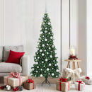 vidaXL Sarok Műkarácsonyfa 300 LED-del Zöld 180 cm PVC és fém