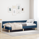 vidaXL Sarokágy keret Kék 90 x 190 cm szövet