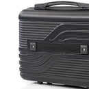 TraveLux Urban kisméretű kézi bőrönd keményfedeles 28x36x16 cm fekete