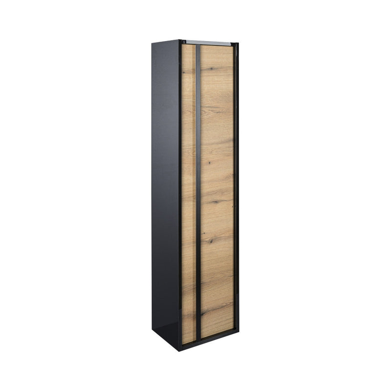 PIRAMIDA EURIDIKA OLIVA - FEKETE BETA fali függesztett fürdőszobai ÁLLÓSZEKRÉNY - 35 x 150 x 30 cm