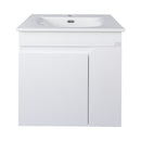 TMP VISION 60 fali függesztett fürdőszobai bútor - SKY E-8099-60 porcelán mosdóval - 61 x 46 cm