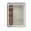 Viva AURA fürdőszoba tükör - érintőkapcsolós - páramenetesítős - órával - LED - ÁLLÓ - 60 x 80 cm