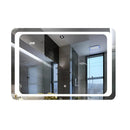 Viva AURA fürdőszoba tükör - érintőkapcsolós - páramenetesítős - órával - LED - FEKVŐ - 80 x 60 cm