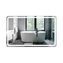 Viva AURA fürdőszoba tükör - érintőkapcsolós - páramenetesítős - órával - LED - FEKVŐ - 100 x 70 cm