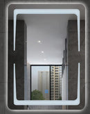 Viva AURA NORD fürdőszobai tükör - érintőkapcsolóval - LED - ÁLLÓ / FEKVŐ - 60 x 80 cm