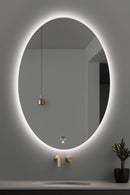 Viva AURA PINO 60 fürdőszoba tükör - érintésmentes - AMBIENT LED - ELLIPSZIS -ÁLLÓ - 60x80 cm