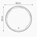 Viva AURA MOON fürdőszoba tükör - érintőkapcsolóval - AMBIENT LED - KEREK - átmérő 65 cm