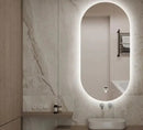 Viva AURA PINO 50 fürdőszoba tükör - érintésmentes - AMBIENT LED - OVÁLIS - ÁLLÓ - 50x90 cm
