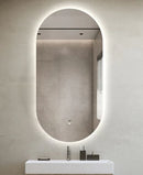 Viva AURA PINO 50 fürdőszoba tükör - érintésmentes - AMBIENT LED - OVÁLIS - ÁLLÓ - 50x90 cm