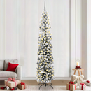 vidaXL Mű karácsonyfa 300 LED-del Zöld 240 cm PVC, acél és műanyag