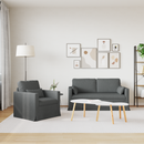 vidaXL Kanapé Szett 2 pcs Sötétszürke 158 x 78 x 80 cm szövet
