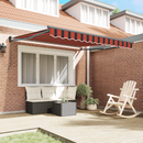 vidaXL Behúzható napellenző Narancs és Barna 300 x 250 cm