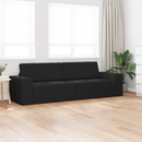 vidaXL Kanapéágy Fekete 245 x 78 x 77 cm szövet