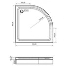 Vela Banyo MAJA szaniter akril zuhanytálca - ÍVES - 90 x 90 x 17 cm