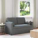 vidaXL Kanapé Sötétszürke 139 x 78 x 80 cm szövet
