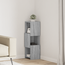 vidaXL Sarokszekrény Szürke Sonoma 25,5x25x80cm Faanyag