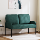 vidaXL Kanapék párnával 110cm Sötétzöld Furnér