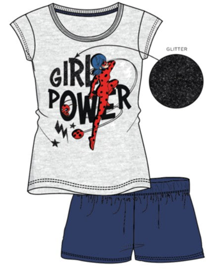 Katicabogár és Fekete macska kalandjai gyerek rövid pizsama 134/140 cm, J-85BKJ3618MIR134