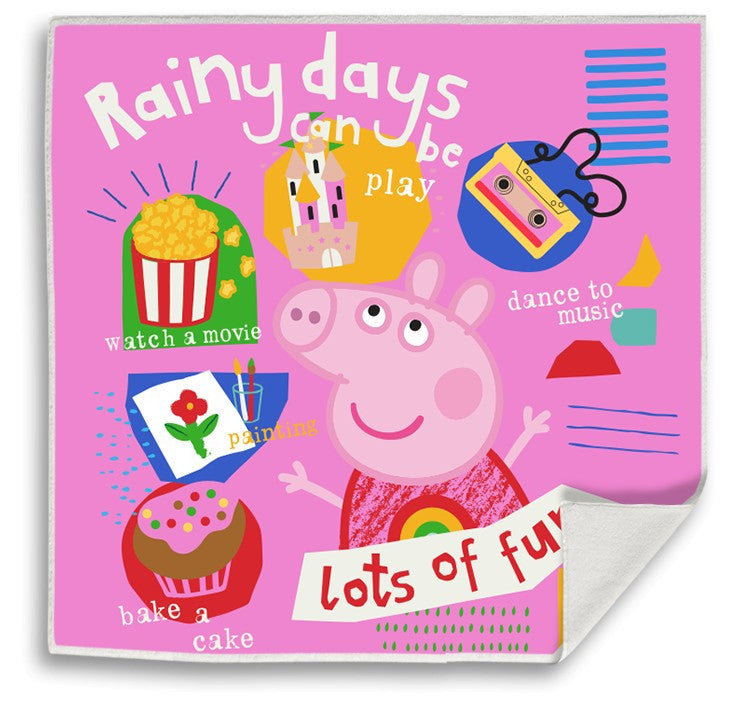 Peppa malac Rainy Fun Mágikus Kéztörlő arctörlő, törölköző 30x30cm, J-85EWA17033PPD