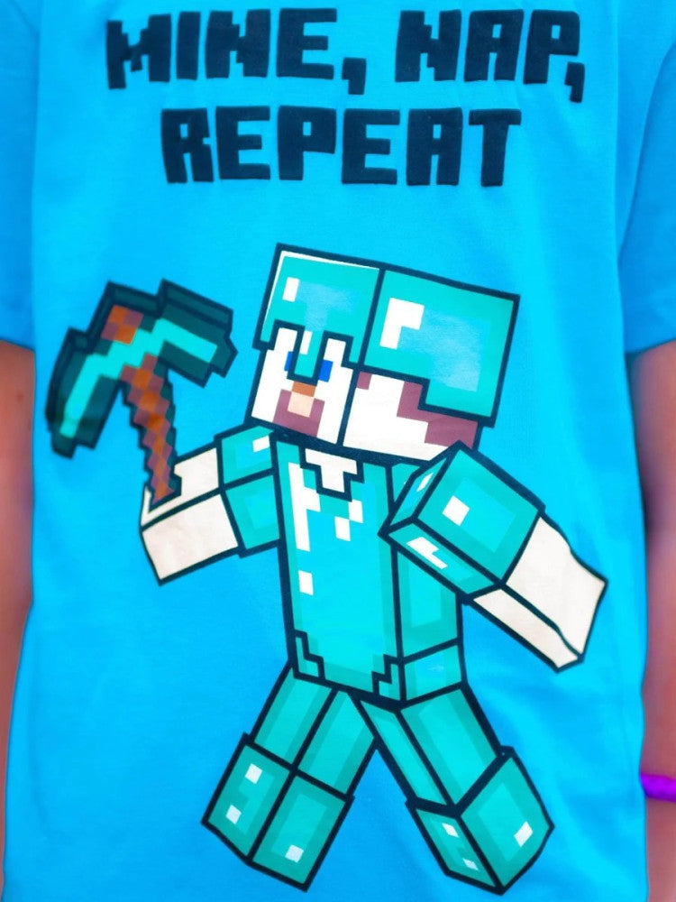 Minecraft gyerek rövid pizsama 9 év, J-85FKC48700A9