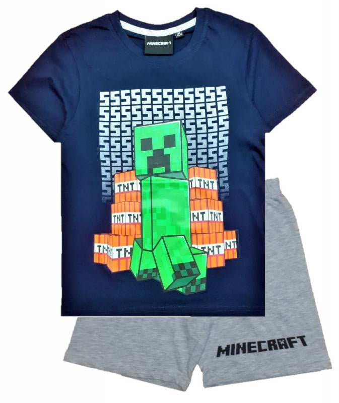 Minecraft gyerek rövid pizsama 9 év, J-85FKC48702B9