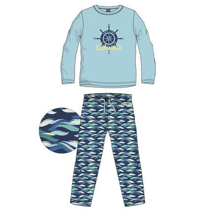 Ushuaia Iránytű Compass férfi hosszú pizsama XXL, J-85SNXUSRH046BXXL