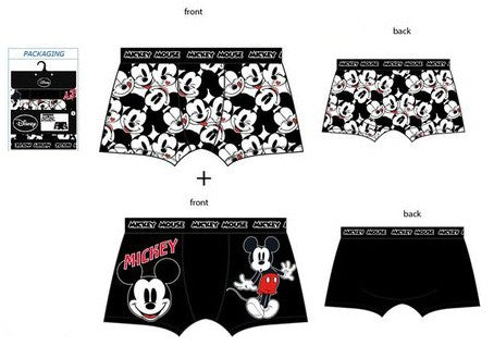 Disney Mickey férfi boxeralsó 2 darab/csomag S, J-85SVH3564S