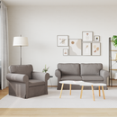 vidaXL Kanapé Szett 2 pcs Tópszínű 175 x 82 x 80 cm szövet