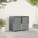 vidaXL Kerekes Hulladékgyűjtő Tárolás for 2 Bins 240L Szürke