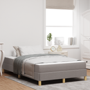 vidaXL Boxrugós ágy matracmal Tópszínű 120 x 190 cm szövet