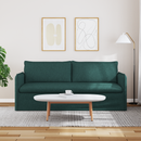 vidaXL Kanapé Sötétzöld 196 x 82 x 85 cm szövet