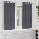 vidaXL Sötétítő függönyök 2 pcs Világosszürke 140 x 175 cm Bársony