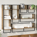 vidaXL Fali polc készlet 6 pcs Artisan tölgy 100 x 25 x 30 cm Faanyag