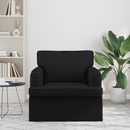 vidaXL Kanapé Fekete 84 x 80 x 85 cm szövet