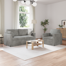 vidaXL Kanapé Szett 2 pcs Világosszürke 158 x 78 x 80 cm Bársony