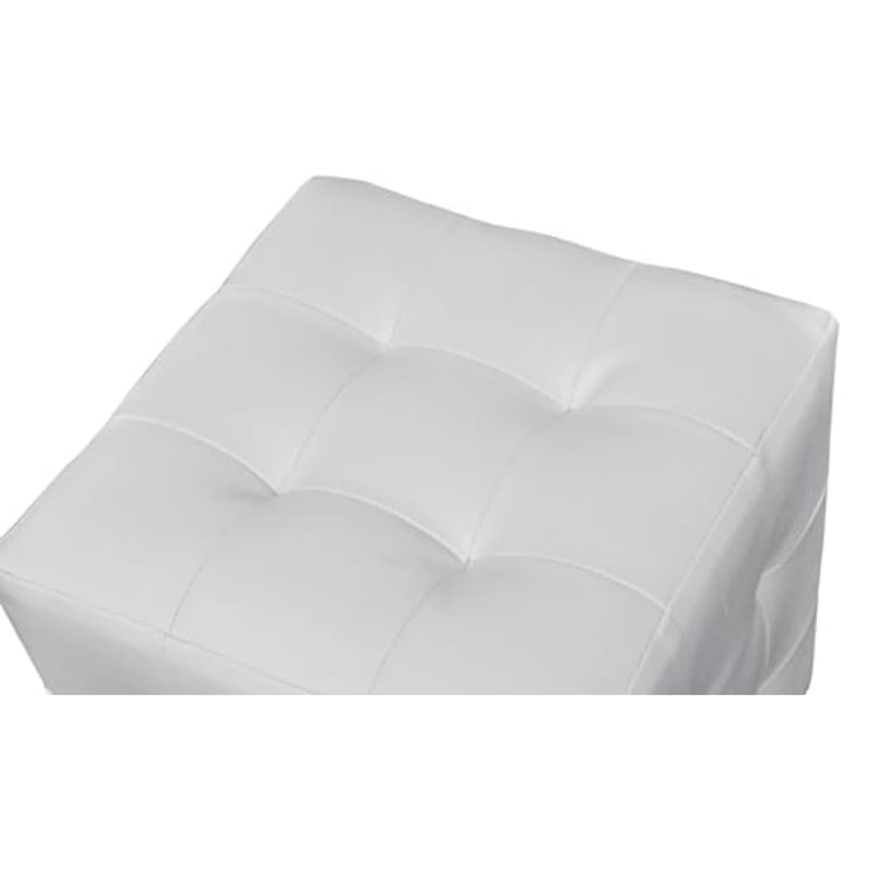 vidaXL fehér kocka alakú zsámoly