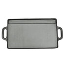 vidaXL 2 db megfordítható öntöttvas grilltálca 38 x 23 cm