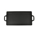 vidaXL 2 db megfordítható öntöttvas grilltálca 38 x 23 cm